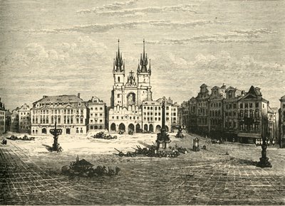 Der Große Platz, Prag, 1890 von Unbekannt
