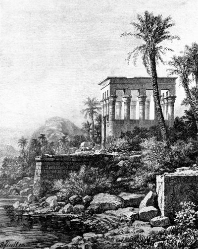 Der Kiosk, Philae-Tempel, Ägypten, 1881 von Unbekannt