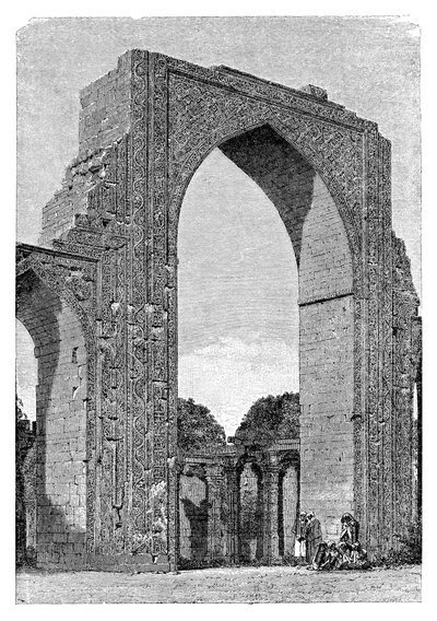 Die Kutal-Moschee, Bezirk Delhi, Indien, 1895 von Unbekannt