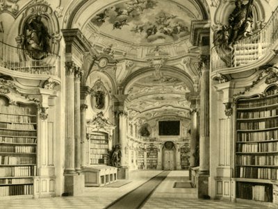 Die Bibliothek, Stift Admont, Österreich, um 1935 von Unbekannt