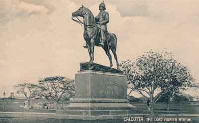 Die Lord Napier Statue, Kalkutta, ca. 1905 von Unbekannt