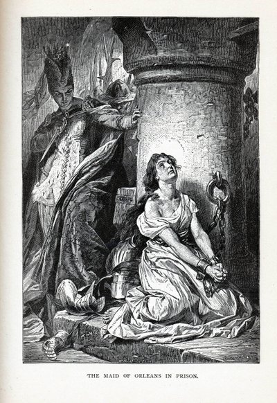 Die Jungfrau von Orléans im Gefängnis, 1882 von Unbekannt