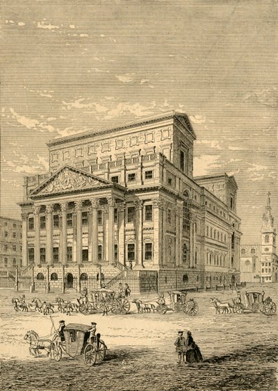 Das Mansion House im Jahr 1750, 1897 von Unbekannt