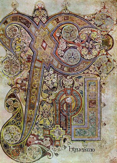 Die Monogrammseite, 800 n. Chr., 20. Jahrhundert von Unbekannt