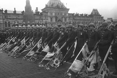 Die Moskauer Siegesparade, 24. Juni 1945 von Unbekannt