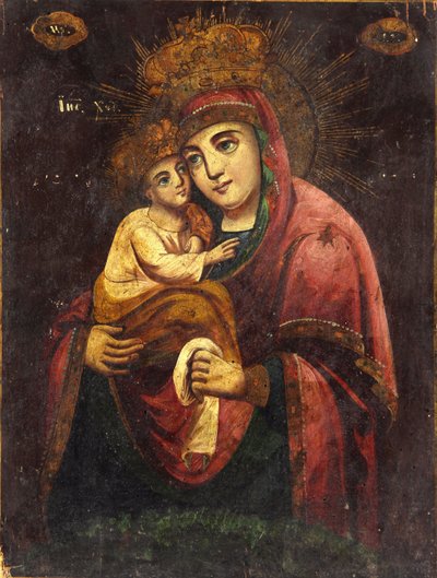 Die Muttergottes Unsere Liebe Frau von Pochayiv von Unbekannt