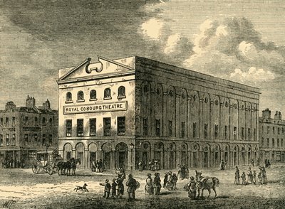 Das alte Coburg-Theater im Jahr 1820, ca. 1878 von Unbekannt