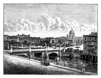 Die Schlossbrücke und der Lustgarten, Berlin, Deutschland von Unbekannt