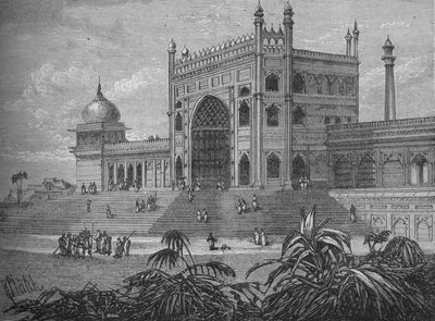 Der Palast in Delhi, um 1880 von Unbekannt