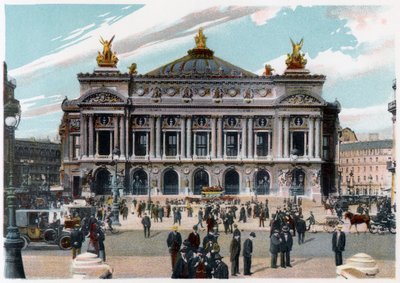 Das Palais Garnier, Paris, um 1900 von Unbekannt