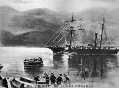 Die Perrit in kubanischen Gewässern, 1869, 1920er Jahre von Unbekannt