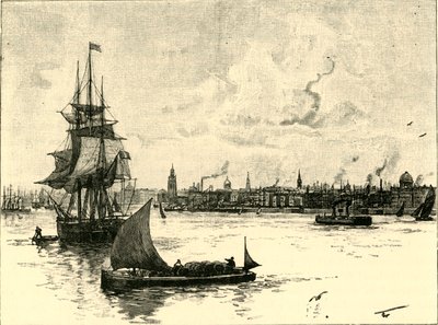 Der Hafen von Liverpool, 1898 von Unbekannt