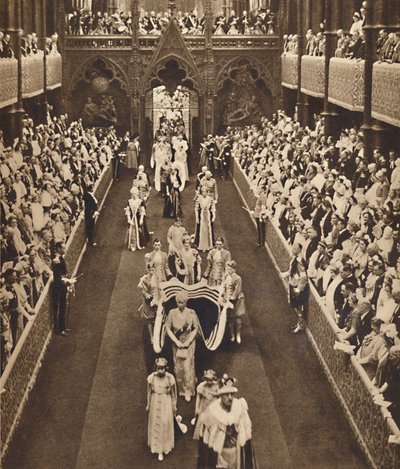 Die Prozession der Königinmutter, 12. Mai 1937 von Unbekannt
