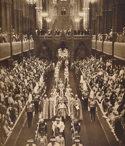 Die Prozession der Königin, 12. Mai 1937 von Unbekannt