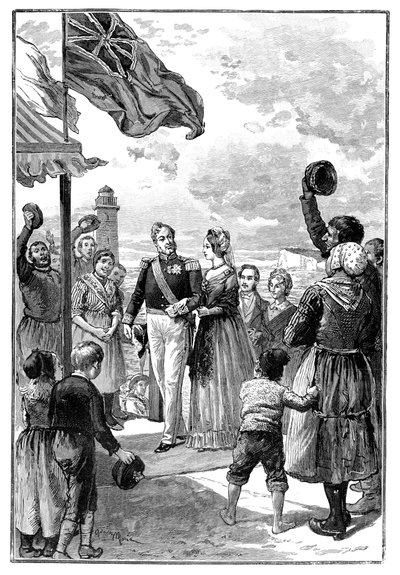 Der Besuch der Königin in Frankreich, 19. Jahrhundert, 1900 von Unbekannt