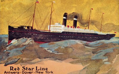 Die Red Star Line, um 1900 von Unbekannt