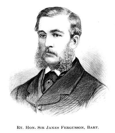 Der ehrenwerte Sir James Fergusson, 1886 von Unbekannt