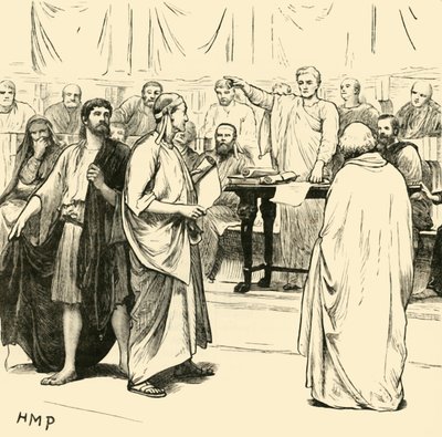 Die Sophisten aus Rom vertrieben von Unbekannt