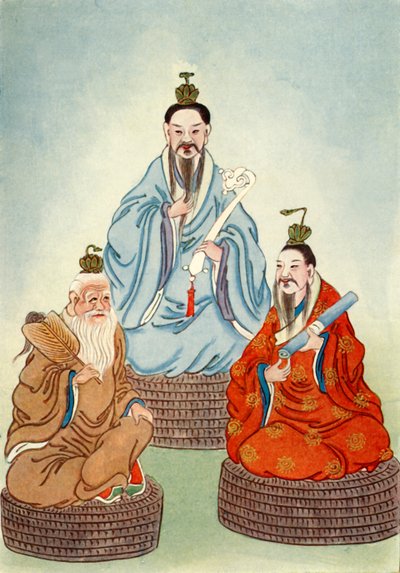 Die taoistische Triade, 1922 von Unbekannt