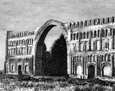 Der Taq-i Kisra, Ktesiphon, Irak, 19. Jahrhundert von Unbekannt