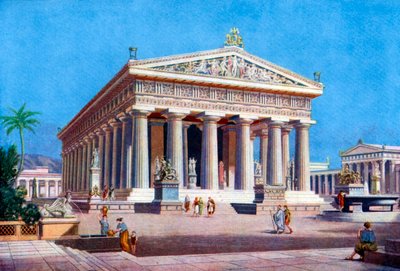 Der Tempel des Poseidon, Paestum Pesto, Italien, 1933-1934 von Unbekannt