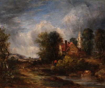 Das Tal Bauernhof, ca. 1826 von Unbekannt