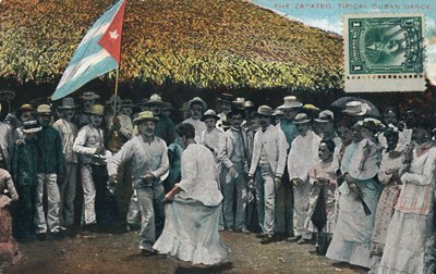 Der Zapateo, typischer kubanischer Tanz, ca. 1910 von Unbekannt