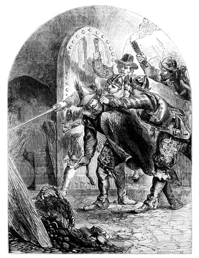 Die Verhaftung von Guy Fawkes 1570-1606, ca. 1902 von Unbekannt
