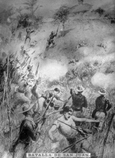 Die Schlacht von Saint John, 1898, 1920er Jahre von Unbekannt