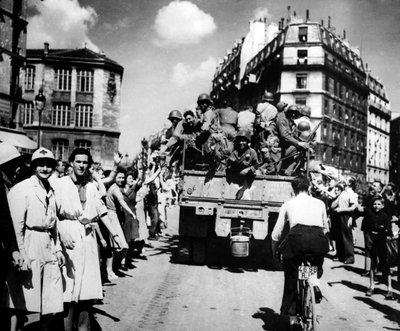 Die Befreiung von Paris, August 1944 von Unbekannt