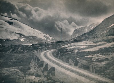 Die Bergstraße Grotli - Stryn, 1914 von Unbekannt