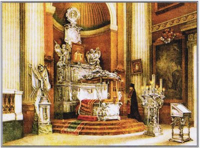 Das Heiligtum des Heiligen Alexander Newski, 1890 von Unbekannt