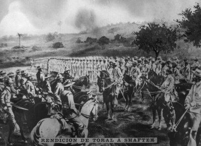 Die Kapitulation von General Toral, 1898 von Unbekannt