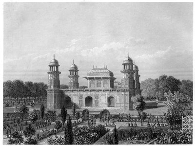 Das Grabmal von Itimad-Ud-Daula, Agra, Indien, ca. 1860 von Unbekannt