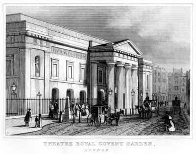 Theatre Royal Covent Garden, Westminster, London, 19. Jahrhundert von Unbekannt