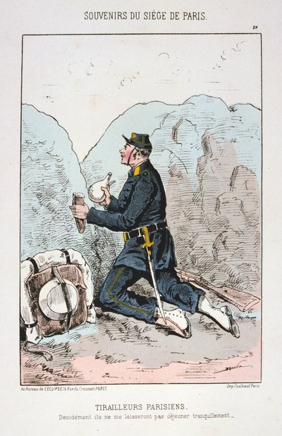 Tirailleurs Parisiens, Belagerung von Paris, 1870-1871 von Unbekannt