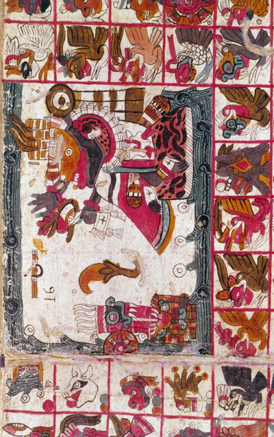 Tonalamatl Aubin, Folio 16, 15. Jahrhundert von Unbekannt