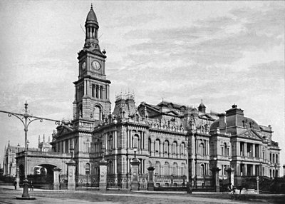 Rathaus, Sydney, ca. 1900 von Unbekannt