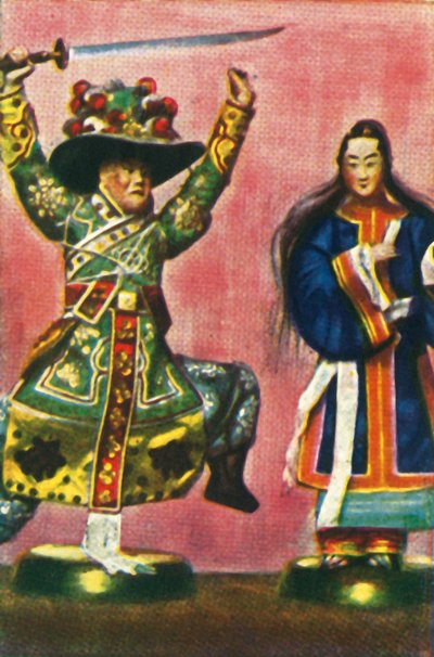 Traditionelles chinesisches Theater, ca. 1928 von Unbekannt