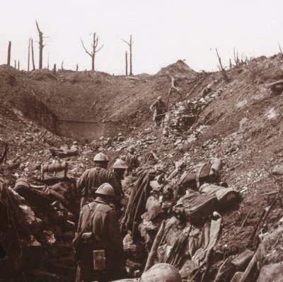 Schützengräben, Fort Vaux, Nordfrankreich, um 1914-1918 von Unbekannt