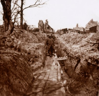 Schützengräben, Somme, Nordfrankreich, ca. 1914-1918 von Unbekannt