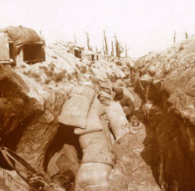 Schützengräben in der Champagne, Nordfrankreich, ca. 1914-ca. 1918 von Unbekannt