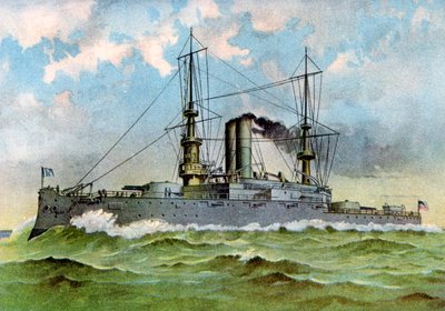 USS Alabama, amerikanisches Schlachtschiff, 1898 von Unbekannt