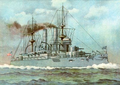 USS Kearsarge, amerikanisches Schlachtschiff, 1898 von Unbekannt