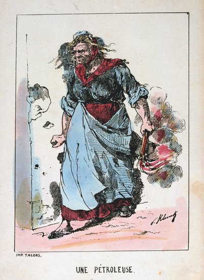 Une Pétroleuse, Pariser Kommune, 1871 von Unbekannt