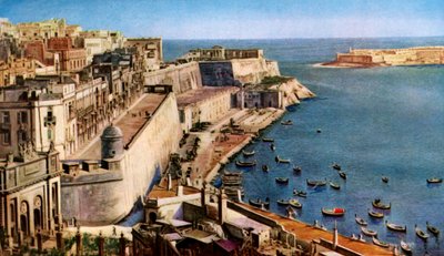 Valletta, Malta, um 1930er Jahre von Unbekannt