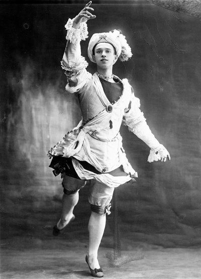 Vaslav Nijinsky, russischer Balletttänzer, 1909 von Unbekannt