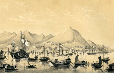 Victoria Town, Hongkong-Insel, 1847 von Unbekannt