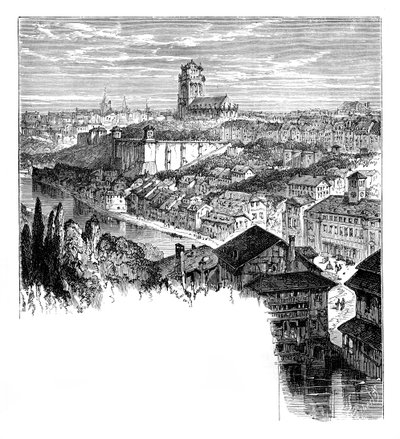 Ansicht in Bern, Schweiz, ca. 1888 von Unbekannt