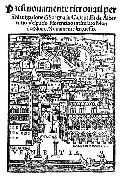 Ansicht von Venedig, Holzschnitt, 1521 von Unbekannt